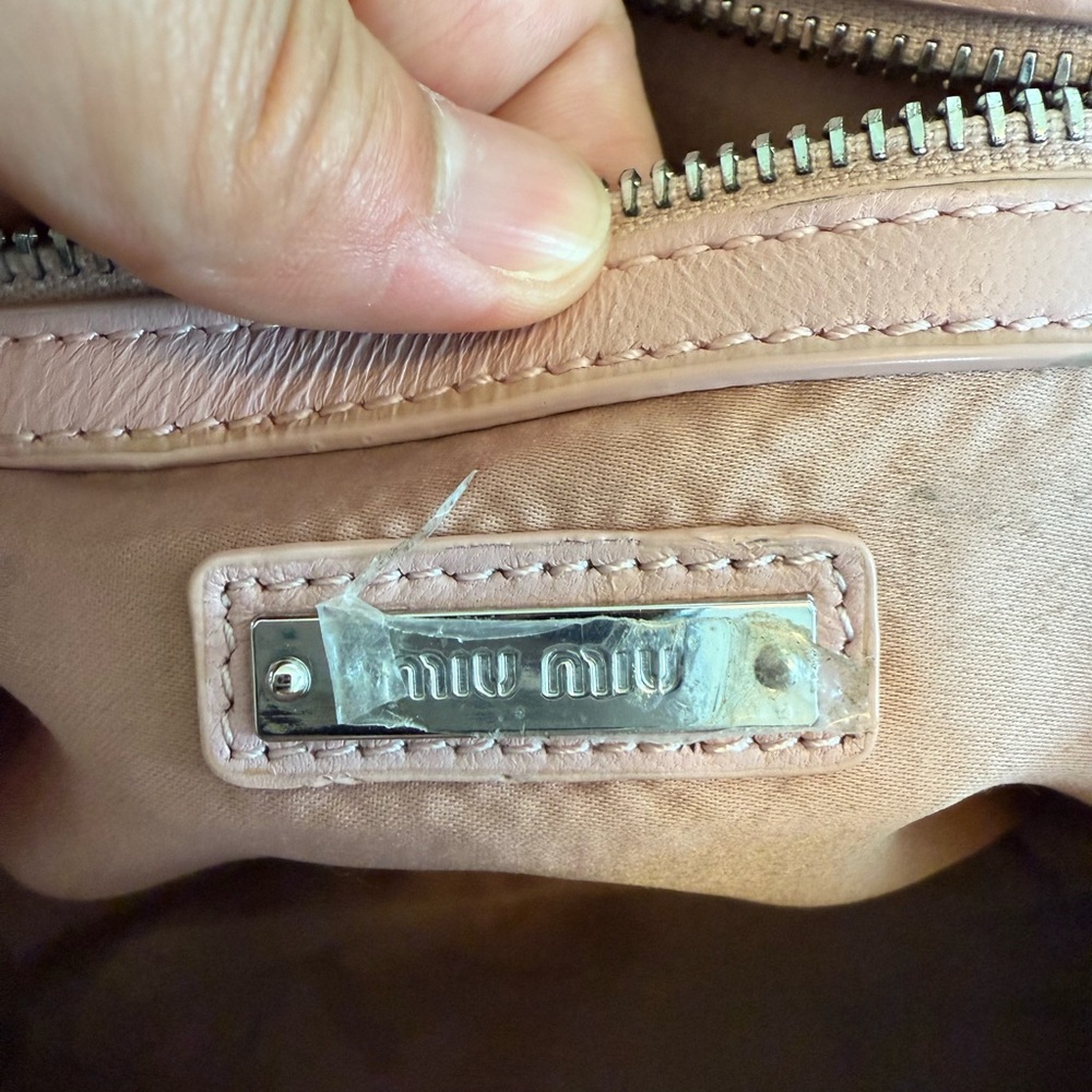 Miu Miu Blush Pink Matelasse Quilted Crossbody Bag - Picture 9 of 13